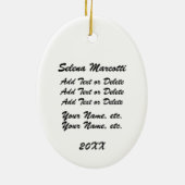 客室乗務員 セラミックオーナメント (裏面)