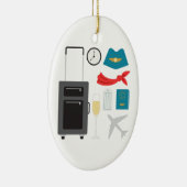 客室乗務員 セラミックオーナメント (右)