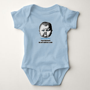 客室乗務員?私のパパは飲み物を飲むことができる ベビーボディスーツ