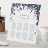 客席グラフポインセチアフローラムーディブルー 台座サイン (インサイチュ)