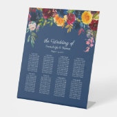 客席グラフ明るい色のフローラ 台座サイン (正面)