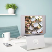 客結婚客を励ますためのハッシュタグシール シール (デスク上のノートパソコン)