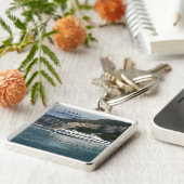 客船カプリイタリアの風光明媚な景色 キーホルダー (側面)