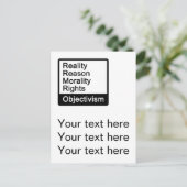 客観主義とは何か?ポストカード ポストカード (スタンド正面)