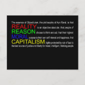 客観主義はがき ポストカード (正面)