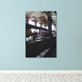 客車の修理Le Mastrou写真C キャンバスプリント (インサイチュ (ウッドフロア))