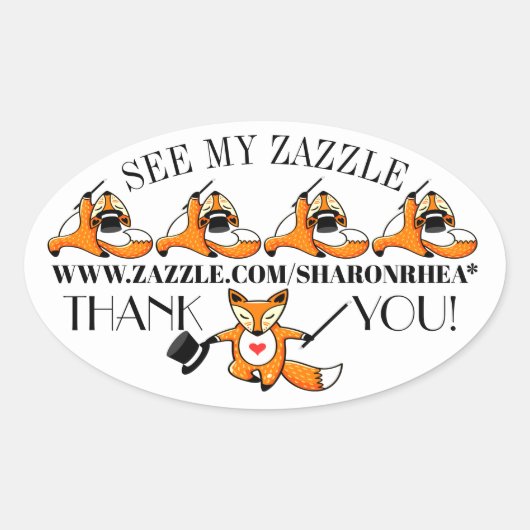 宣伝用ステッカーにする 楕円形シール (正面)