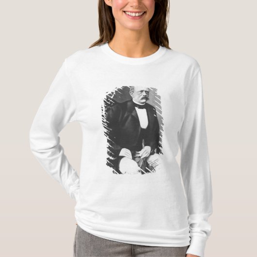 宣戦布告の前の1870年にビスマルク Tシャツ (正面)
