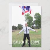 宣教の発表をモダン求められる 招待状 (正面)