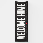 宣教師のためのウェルカムホームバナー 横断幕 (縦)