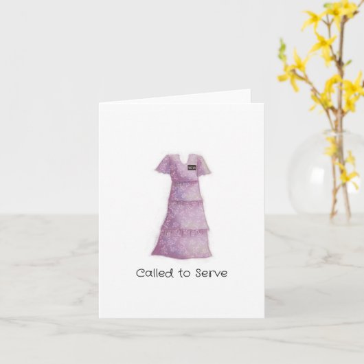 宣教師のグリーティングカードを提供するために呼び出される カード (黄色い花)