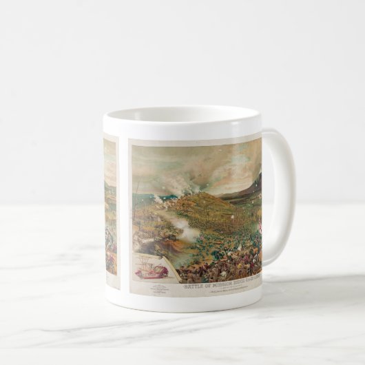 宣教師のリッジアメリカ南北戦争の戦い コーヒーマグカップ (正面右)