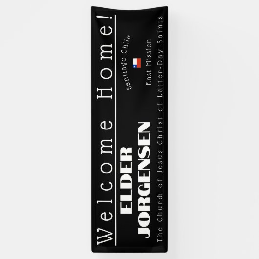 宣教師ウェルカムホームカスタムバナーホームカミング 横断幕 (縦)