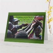 宣教師ジムエリオット引用文グリーティングカード カード (黄色い花)