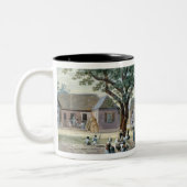 宣教師建物、St Johns、アンチグア(w/c ツートーンマグカップ (左)