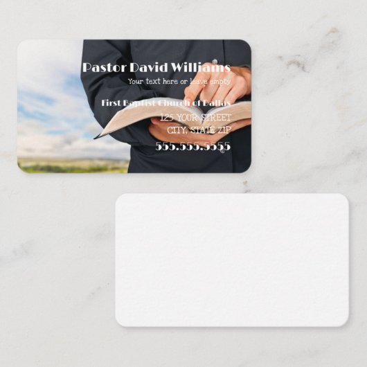 宣教師 名刺 (正面/裏面)