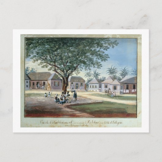 宣教建物、聖ヨハネス、アンティグア(w/cおよび ポストカード (正面)