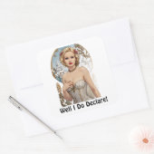 宣言するぞ！セクシーステッカーミュシャスタイル スクエアシール (封筒)