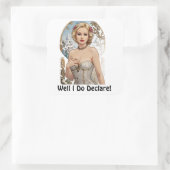 宣言するぞ！セクシーステッカーミュシャスタイル スクエアシール (バッグ)