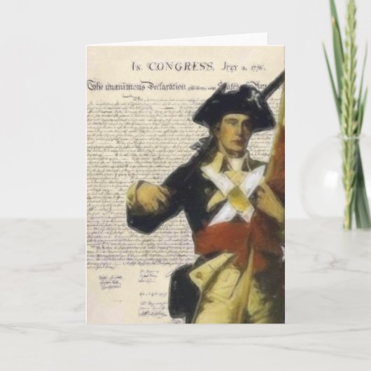 宣言とミニットマンカード カード (正面)