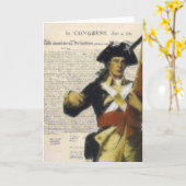 宣言とミニットマンカード カード (黄色い花)