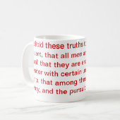 宣言のマグ コーヒーマグカップ (正面左)