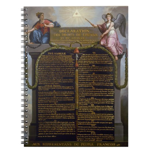 宣言人の権利及び国民 ノートブック (正面)