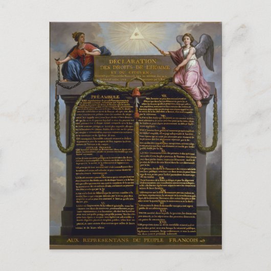 宣言人の権利及び国民 ポストカード (正面)