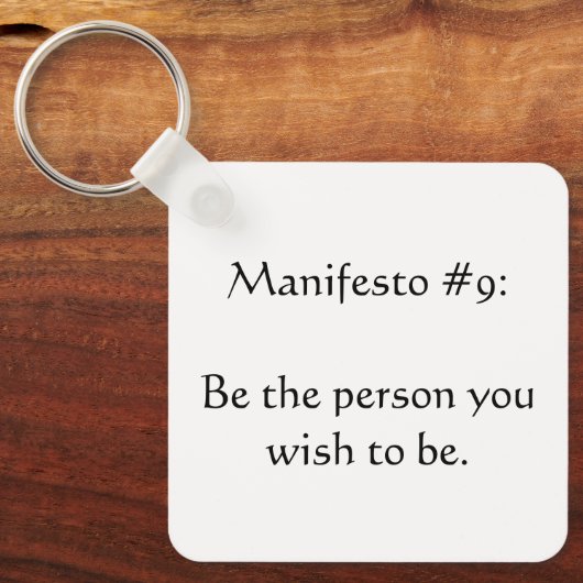 宣言#9 キーホルダー (正面)