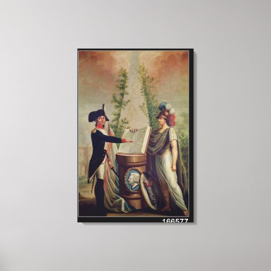 宣誓を行う国務官 キャンバスプリント (正面)