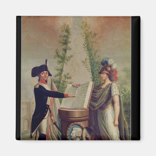 宣誓を行う国務官 マグネット (正面)