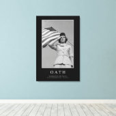 宣誓：感動的引用文 キャンバスプリント (インサイチュ (ウッドフロア))