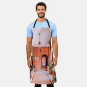 室内のエリア近傍に植物を有するプランター エプロン (着用した状態)