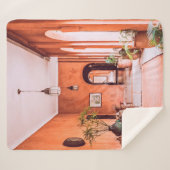 室内のエリア近傍に植物を有するプランター シェルパブランケット (正面(横))