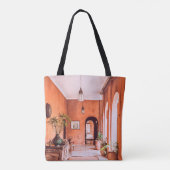 室内のエリア近傍に植物を有するプランター トートバッグ (裏面)