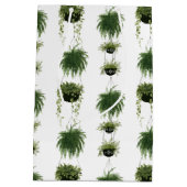 室内オアシス |のぶら下がったバスケット ミディアムペーパーバッグ (裏面)