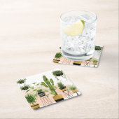 室内オアシス スクエアペーパーコースター (インサイチュ)