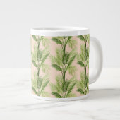 室内オアシス |ヤシの木のパターン ジャンボコーヒーマグカップ (正面右)