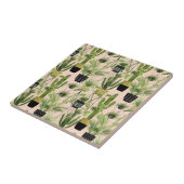 室内オアシス |植物のラインアップパターン タイル (側面)