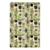 室内オアシス |植物のラインアップパターン ミニクリップボード (裏面)