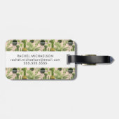 室内オアシス |植物のラインアップパターン ラゲッジタグ (裏面横)