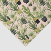 室内オアシス |植物のラインアップパターン 薄葉紙 (詳細)