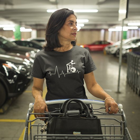 室内スピニングサイクルハートビート Tシャツ