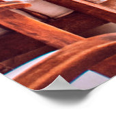 室内敷物付近の植物付きプランター ポスター (角)