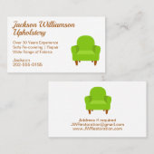 室内椅子ソファ 名刺 (正面/裏面)