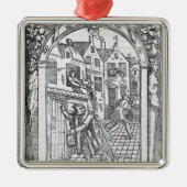 室内用便器を空けること メタルオーナメント (正面)