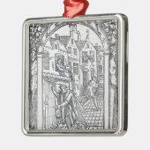 室内用便器を空けること メタルオーナメント (左)