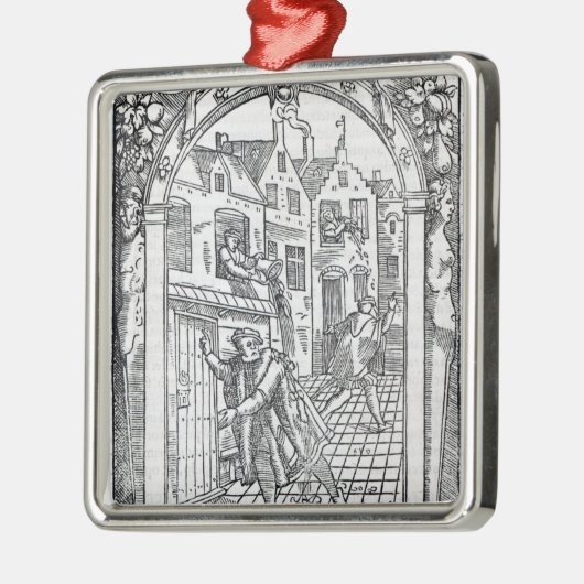 室内用便器を空けること メタルオーナメント (左)