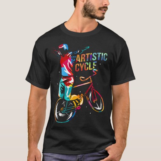 室内芸術的サイクリング Tシャツ (正面)