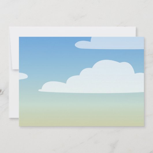 室内遊び場の写真を使ったバースデーカード 招待状 (裏面)